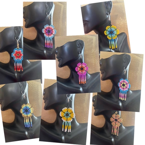 Beaded Mexican earrings