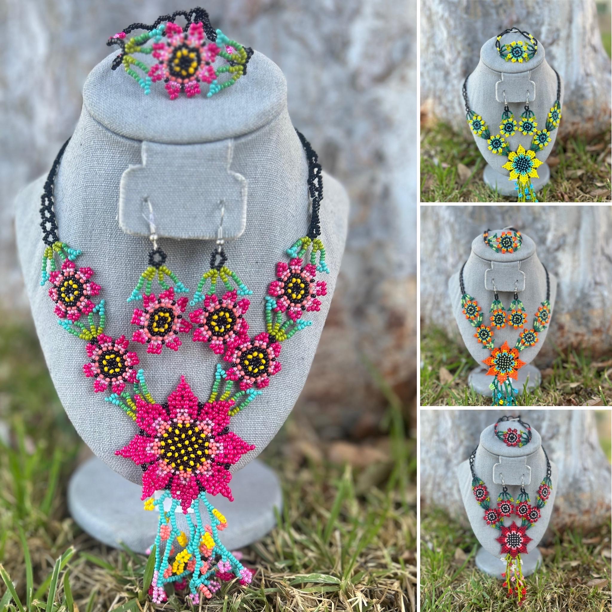 Beads Mexican Necklace - Etsy Canada Beads Mexican Necklace - Etsy Canada