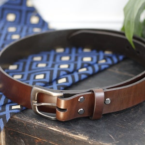 Bespoke Top Grain Handmade Heavy Leather Belt