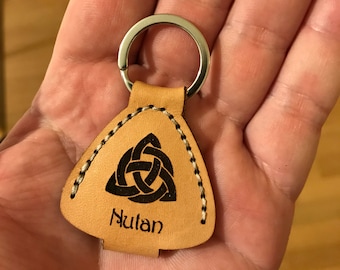 Keyring / Keychain - Guitar Pick Holder - Laser Cut Files