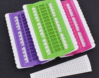 Kunststoff Stickgarn Faden Organizer, Kreuzstich Faden Organizer Sorter Bis zu 30 Fäden, Nadel Stifte Halter