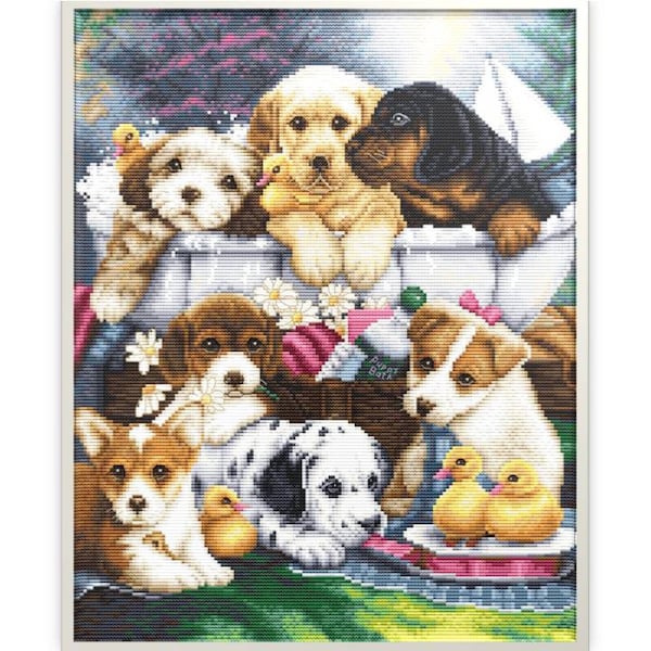 Bathing Puppy Dog Etsy
