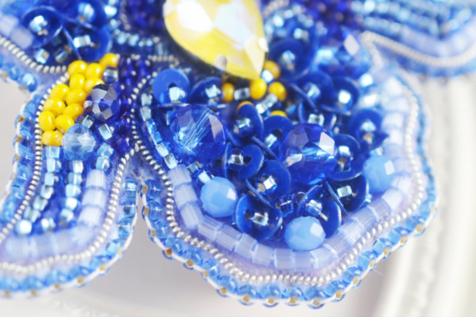 DIY bead brooch kit Jewelry making kit Beaded brooch Etsy