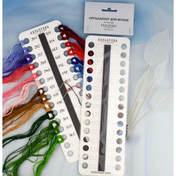 Cross stitch shop thread holder
