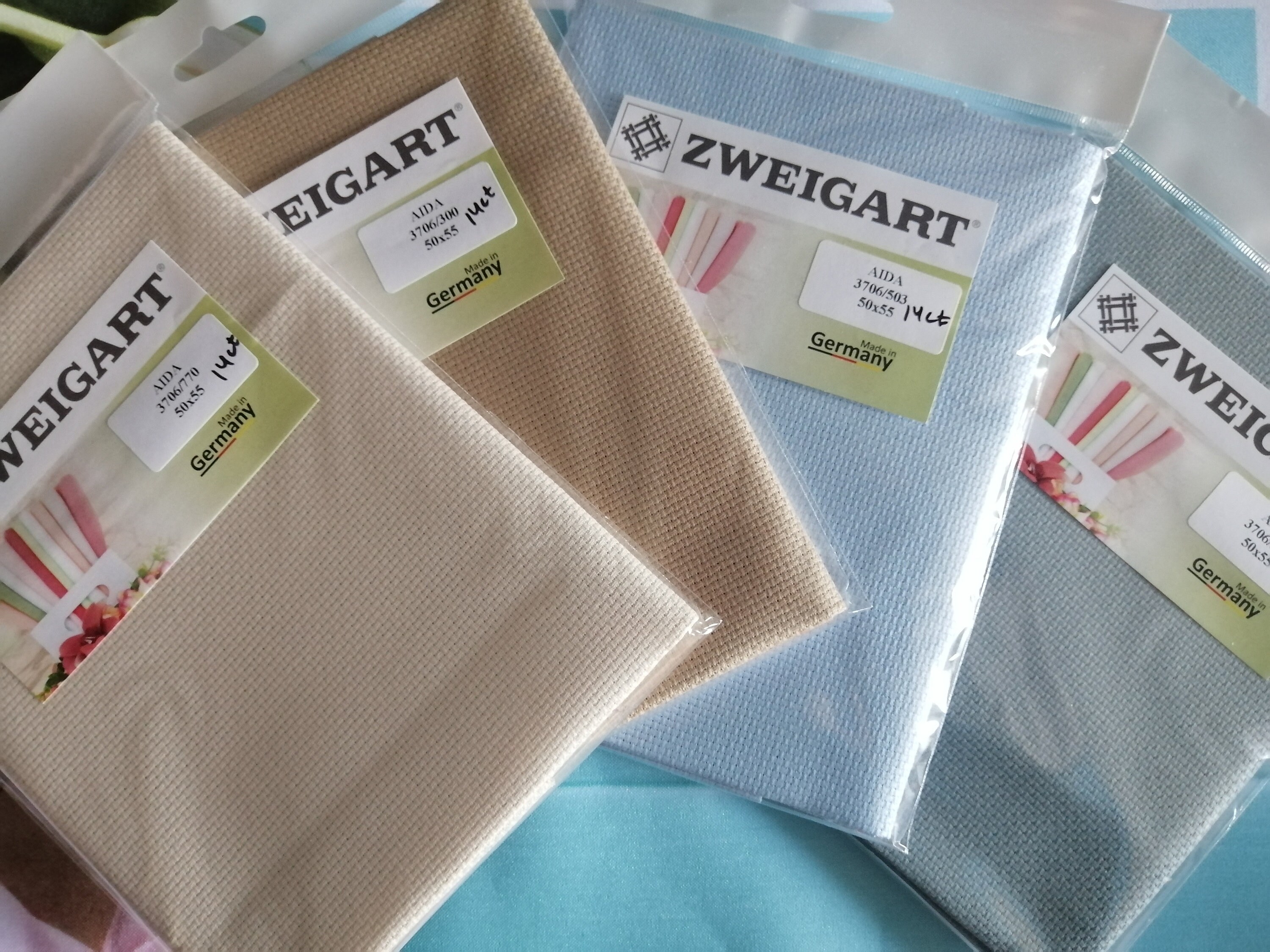 Zweigart Aida 14 Count 5055cm 19.6821.65inch Fabric for Etsy