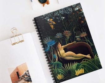 Boho Spiral Notebook - Ruled Line, Jungle Notebook, Journal, Unique Gift, Notebook