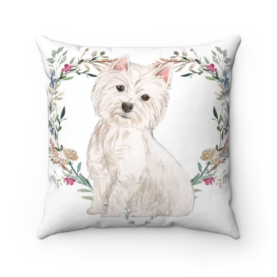 Westie Pillow Westie Gifts Westie Decor Westie Art Westie