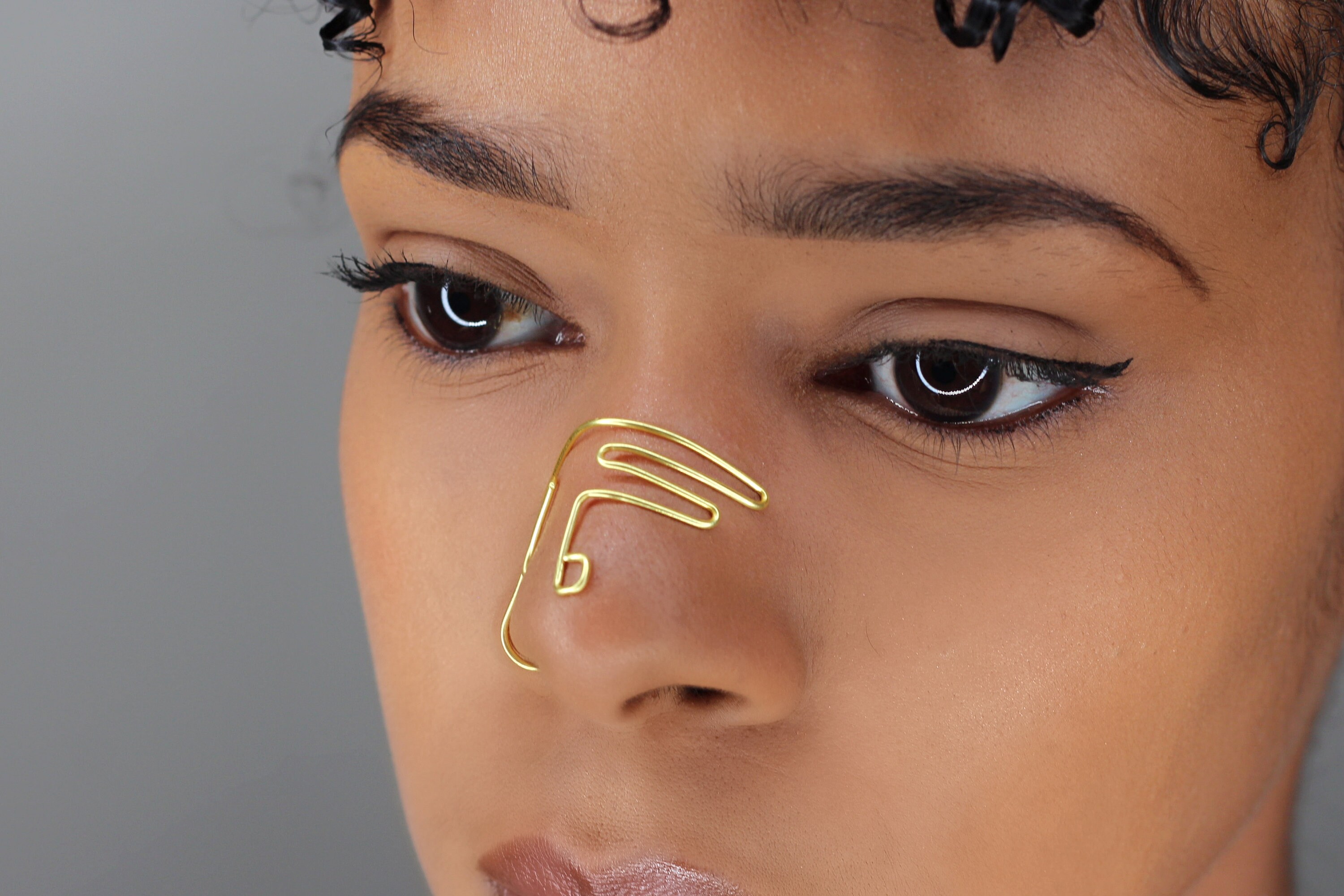 Wire Nose Cuff No Piercing Needed Full Nose Cuff Double Etsy