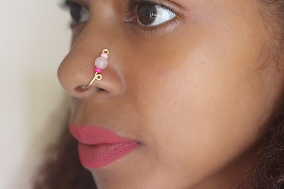 Silver Plated Rhinestone Piercing Nose stud – Karizma Jewels