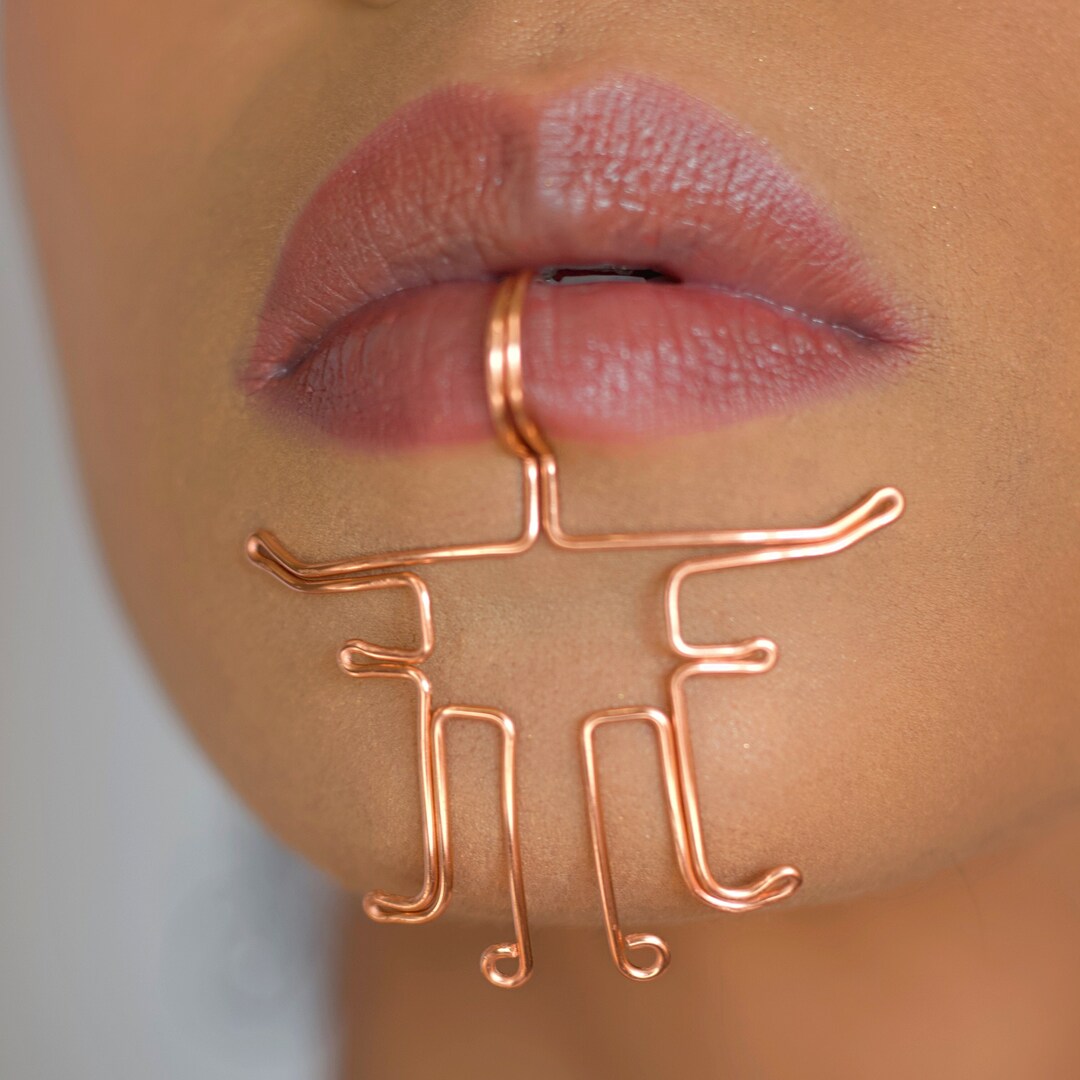 Ceres Lip Cuff, Lip Ring Jewelry, No Piercing, Fake Lip Ring, Body