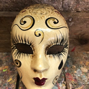 Carnival Face Mask - Handmade Venetian Mask - For decorations and ornaments - Not wearable