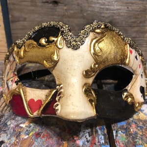 Original Venetian carnival mask for children hand decorated by expert craftsmen