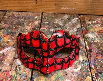 Spiderman Carnival Mask - Spiderman Venetian Mask for Kids - Children's Carnival Mask