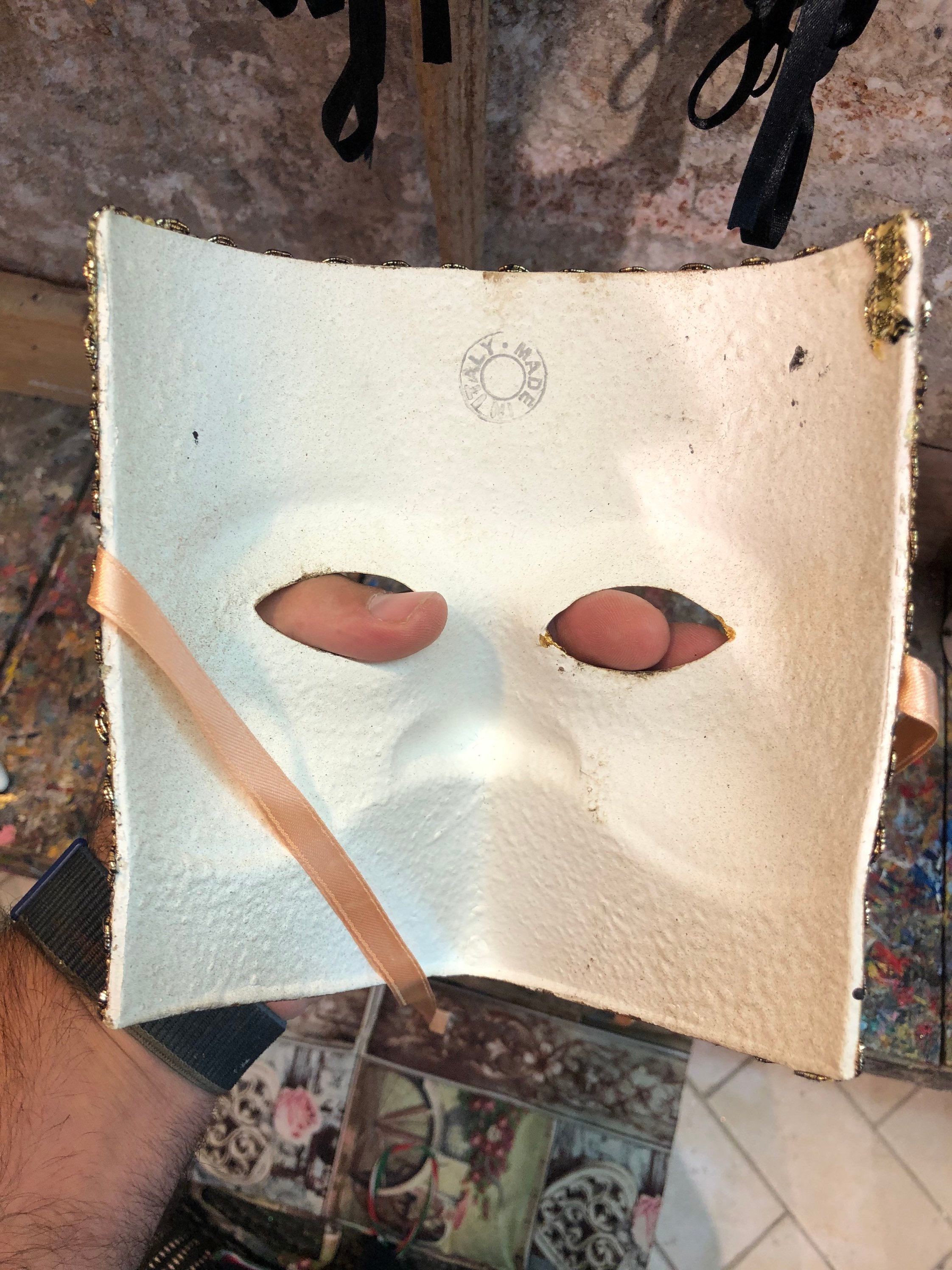 Venetian Casanova Mask - Casanova Carnival Mask, Handcrafted and