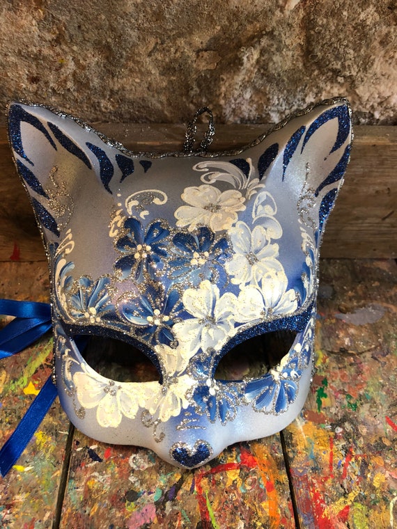 Animal Plush Mask - CHILD Cat Mask - MASKS Masquerade, Venetian