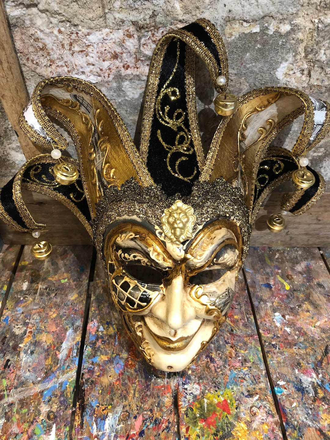 Venetian Jester Mask - Handmade Mask - Ornament Mask - Not Wearable - Etsy