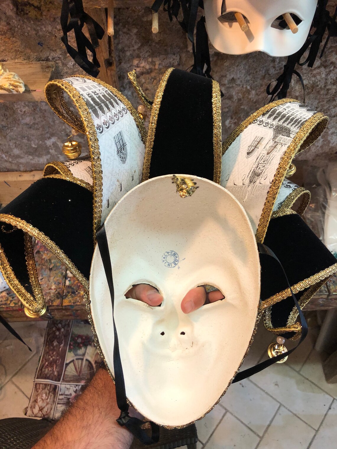 Mask Jolly Mask Original Mask Venice Etsy