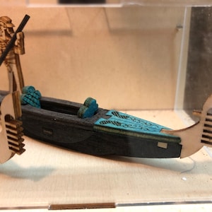Wooden Venetian Gondola Puzzle - Wooden Puzzle of a Venetian Gondola