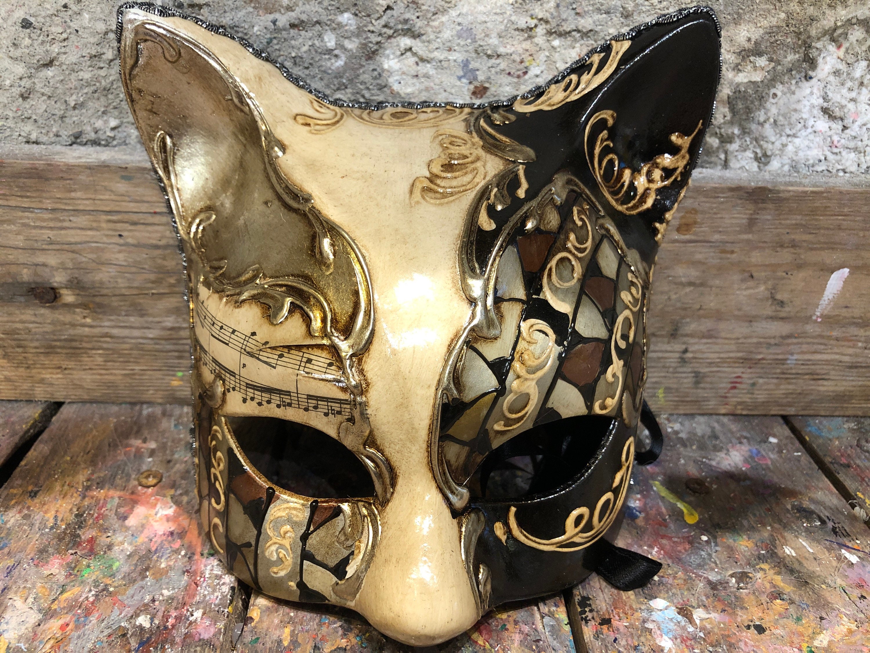 Animal Plush Mask - CHILD Cat Mask - MASKS Masquerade, Venetian