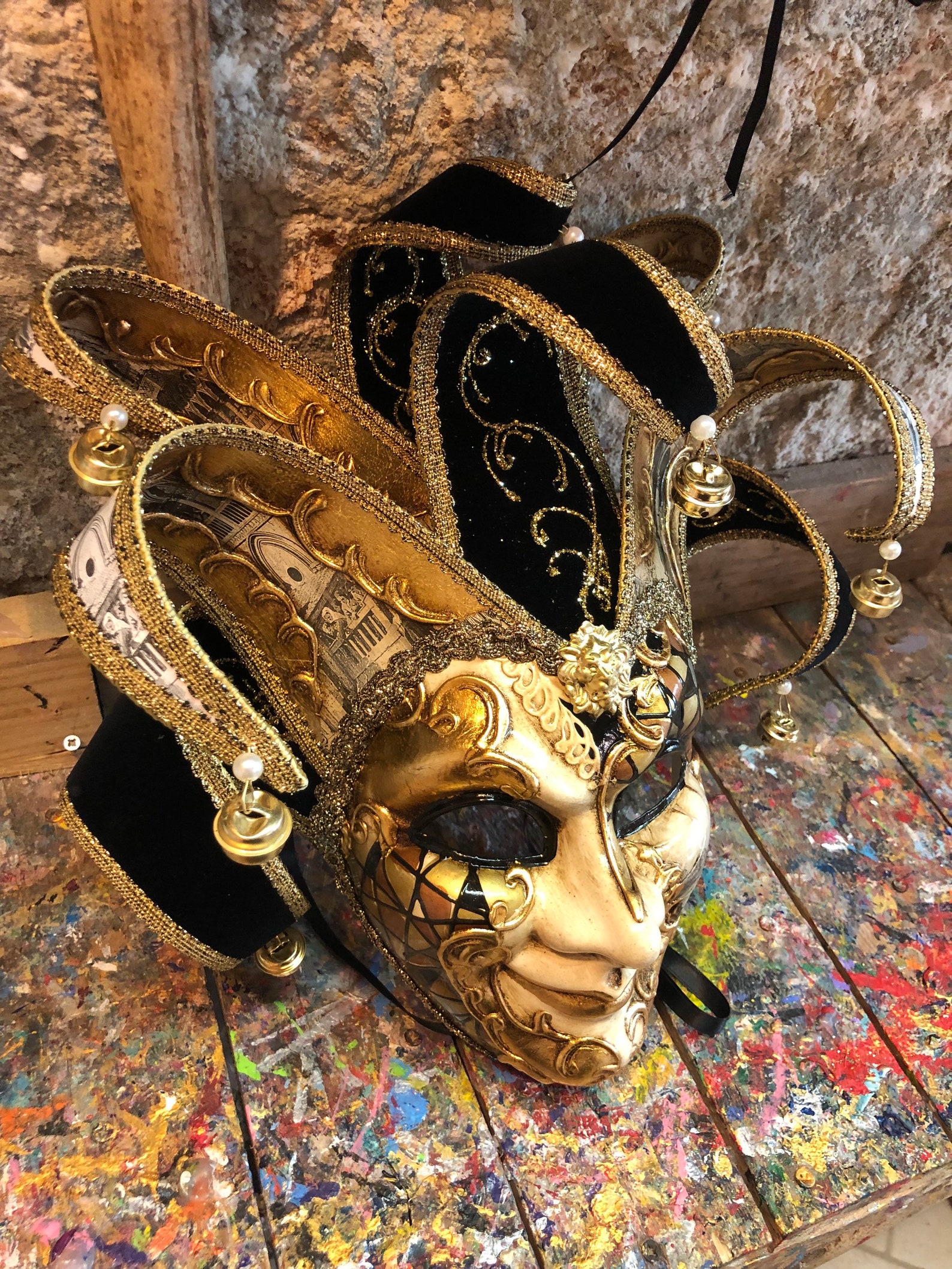 Mask Jolly Mask Original Mask Venice Etsy