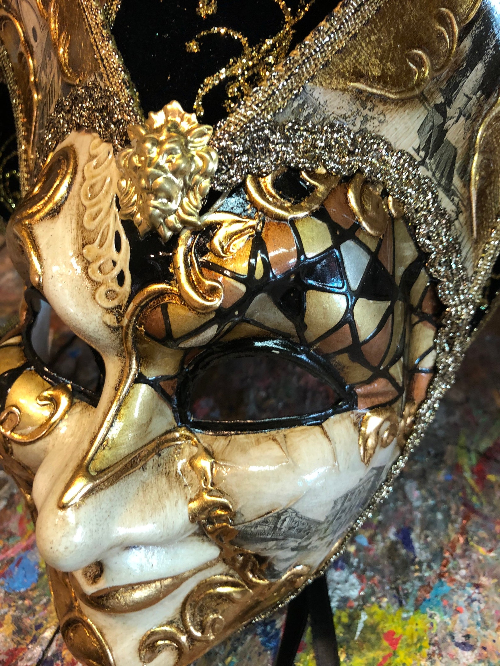 Mask Jolly Mask Original Mask Venice Etsy