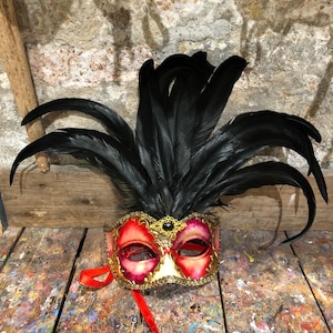Colección Mascarade, máscara veneciana Il Pavone Colour - DecoVista -  decoración de interiores