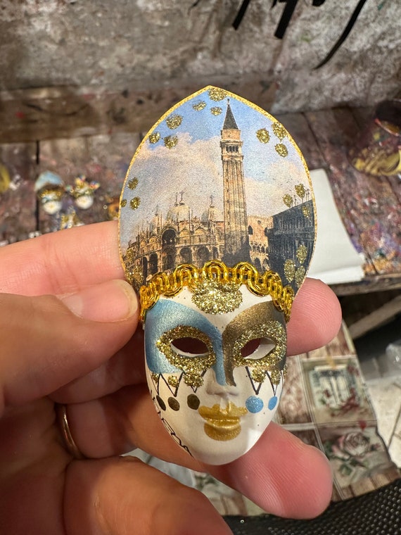ベネチアンマスク セラミックマグネット - ベネチアンマスク