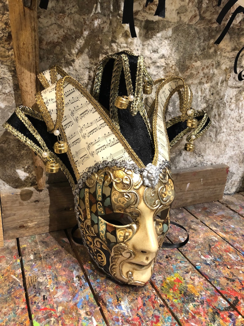 Original Jester Mask Crafted and Hand Painted Etsy