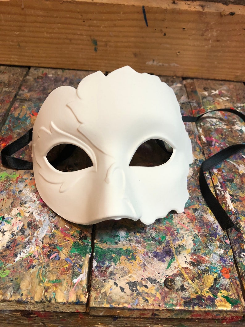 White mask for paintingblank dove maskDove Etsy