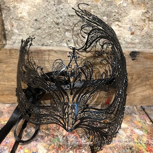 Elegant Carnival Eye Mask - Hand Made Venetian Eye Mask - Carnival Party Mask