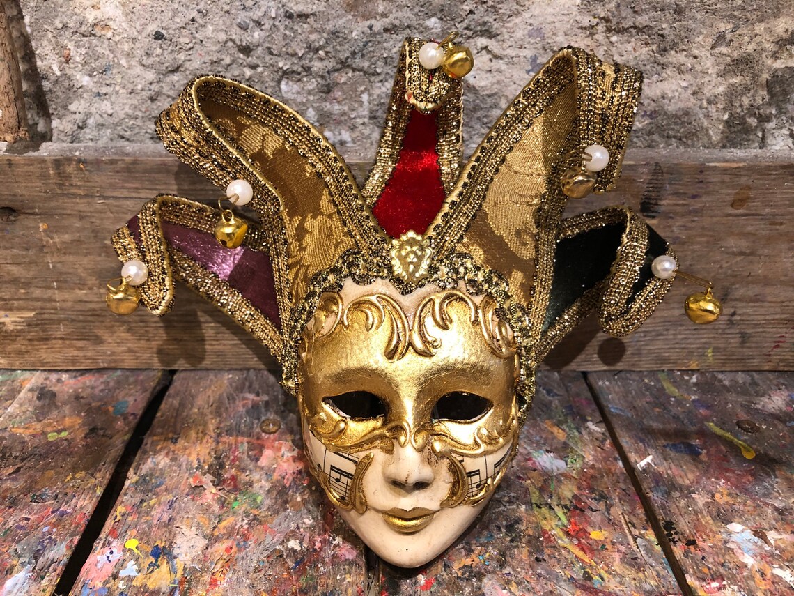 Ceramic Jester Mask Handmade in Venice by Artisans Etsy