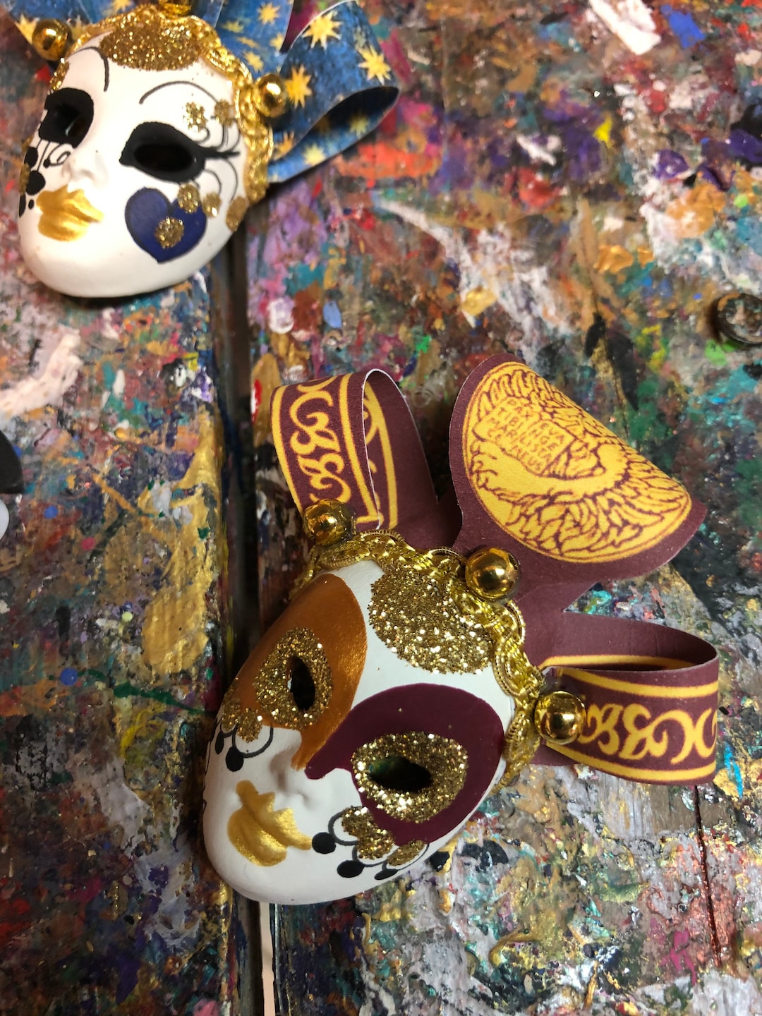 ベネチアンマスク セラミックマグネット - ベネチアンマスク