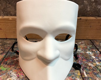 Venetian Mask for Men, Bauta Casanova, Carnival Mask, Halloween