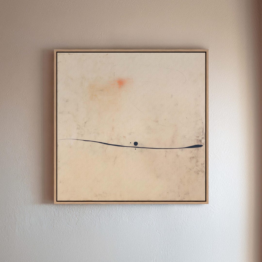 Wabi Sabi Wall Art, Abstract Canvas Print, Minimalist Neutral Art ...