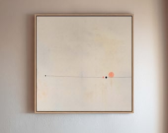 Wabi Sabi Wall Art, Abstract Canvas Print, Minimalist Wall Art, Above Bed Decor, Neutral Wall Art