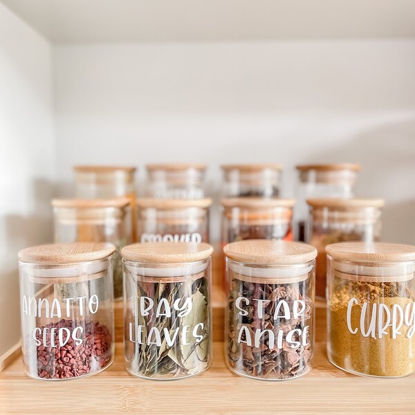 Spice Jars Etsy