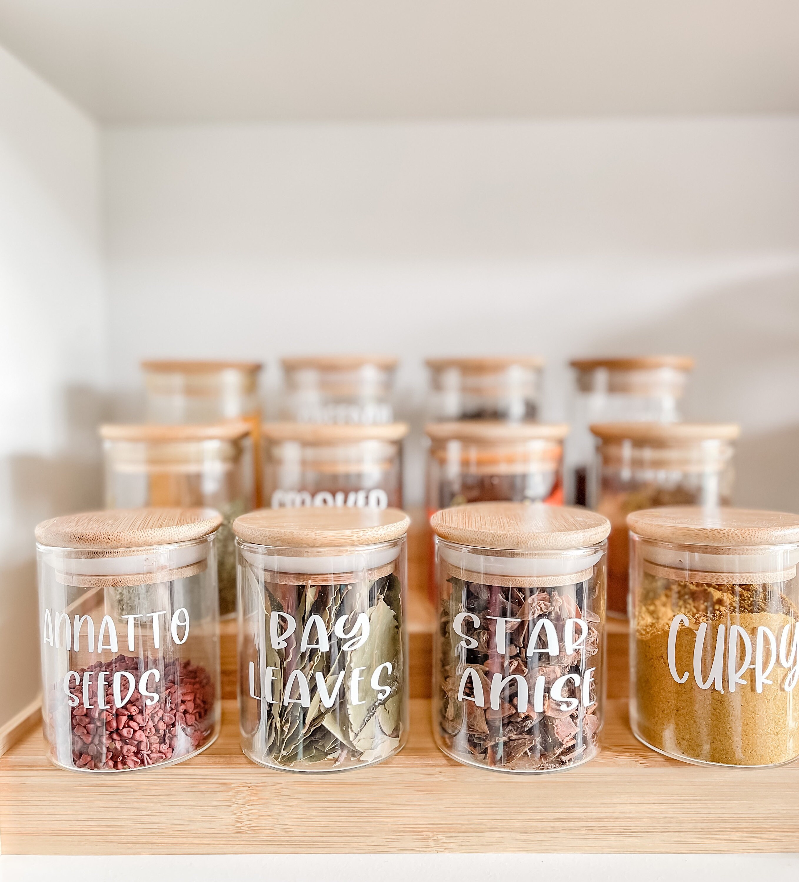 Spices Jars Label Only / Glass Jar Label / Spice Canister Etsy Ireland