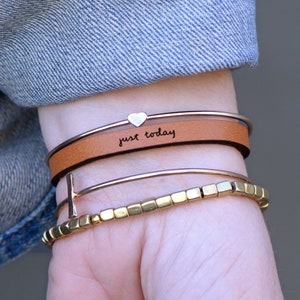 Just Today Anti Anxiety Bracelet Recovery Sobriety Jewelry