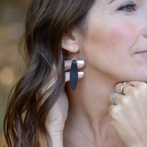 Long Leather Earrings