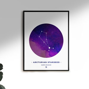 Arcturian Starseed Poster - Earth Mission | Wall Art Print