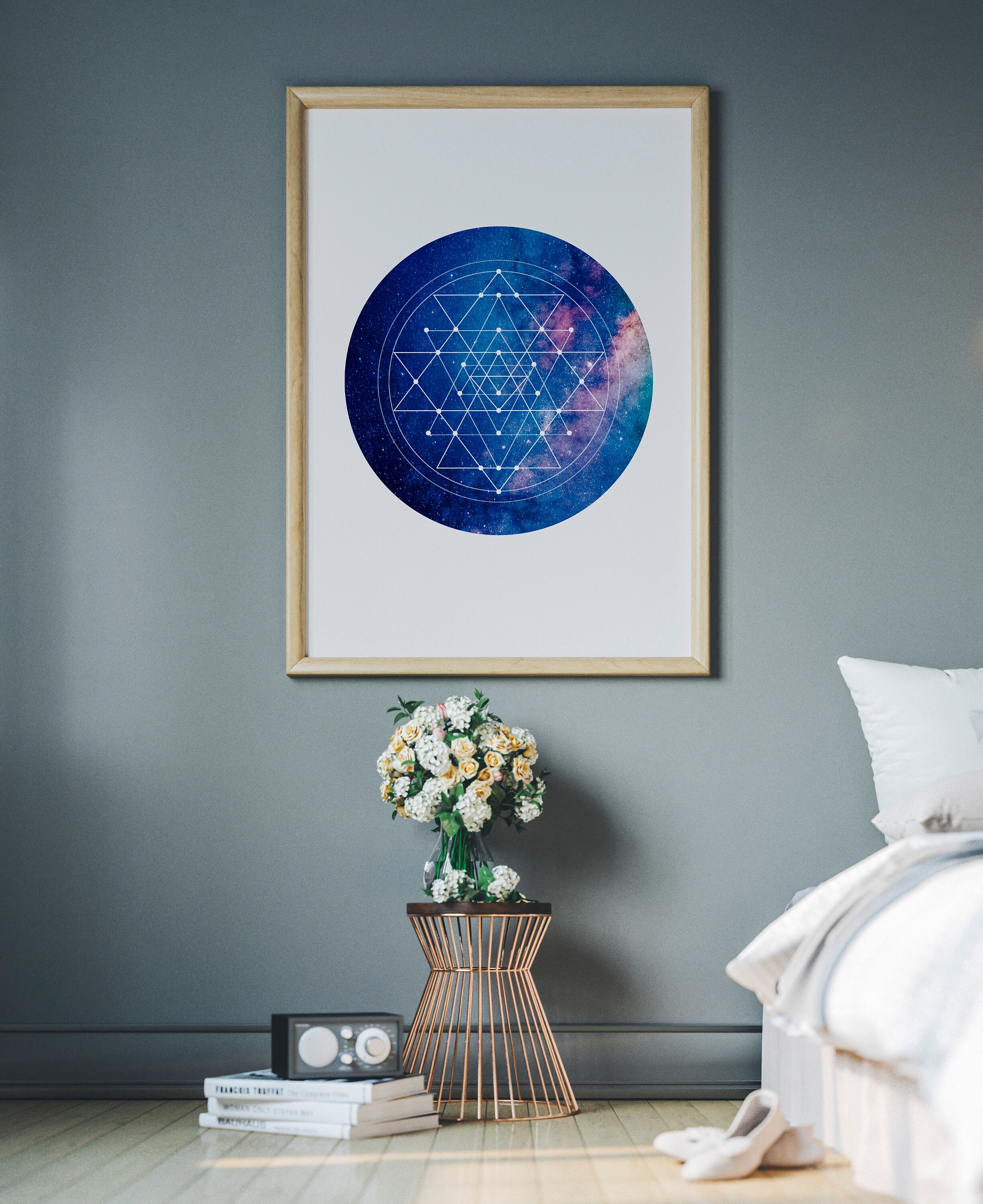 Sri Yantra Poster - Sacred Geometry - Wall Art Print - Etsy