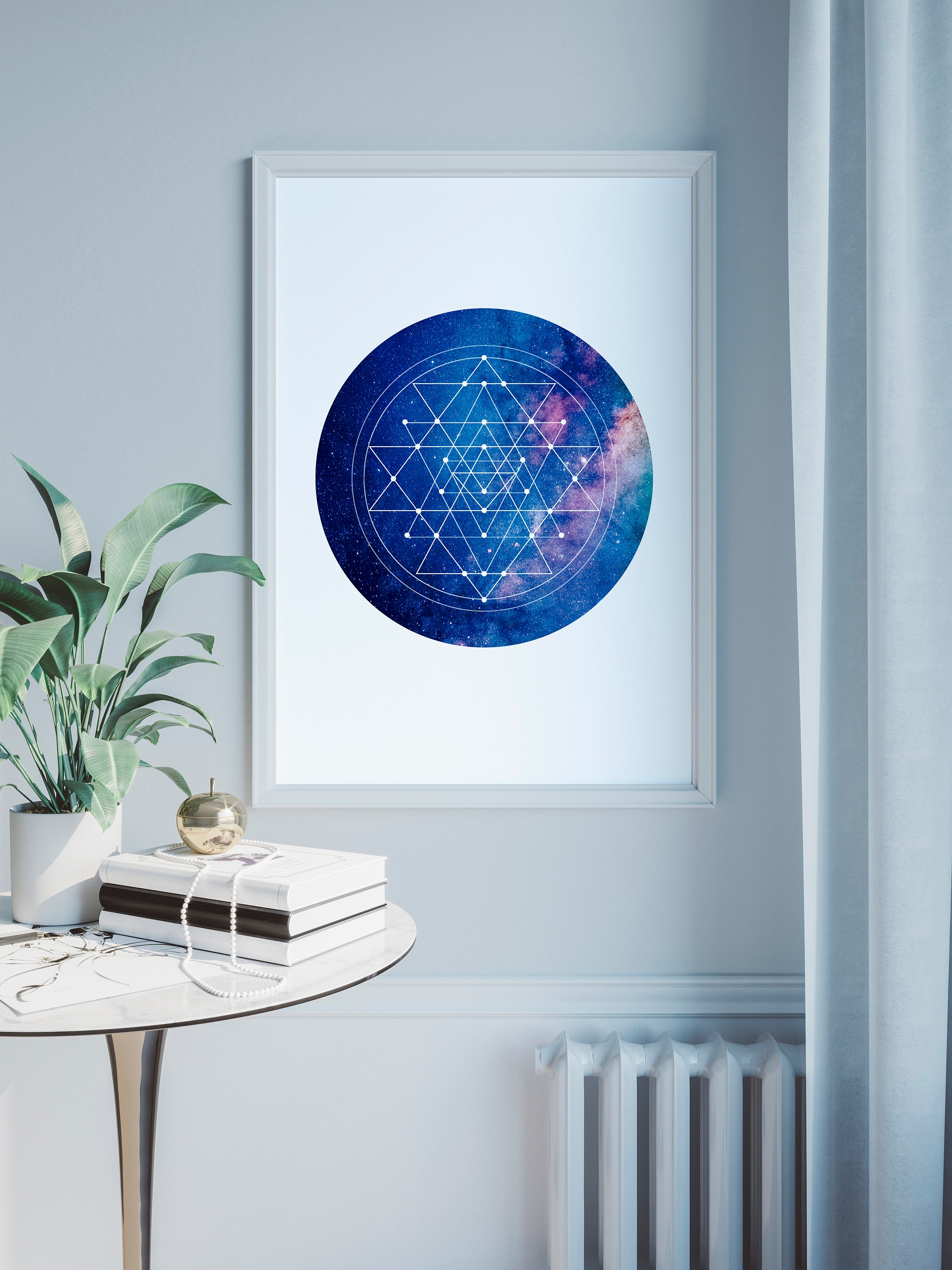 Sri Yantra Poster - Sacred Geometry - Wall Art Print - Etsy