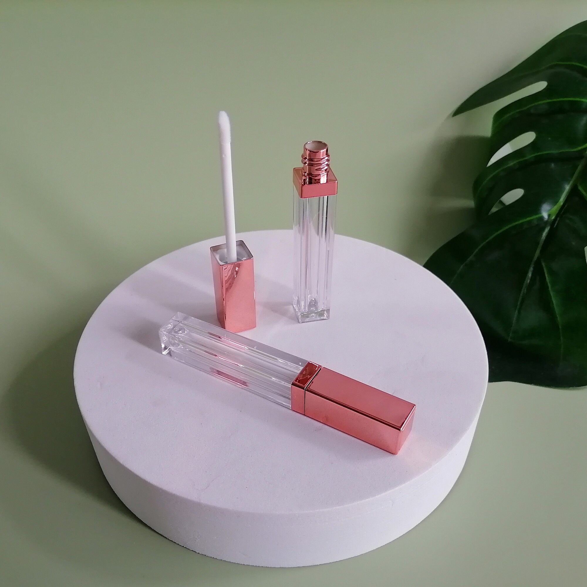 4ml Square Empty Lip Gloss Wand Tubes Rose Gold Black Etsy