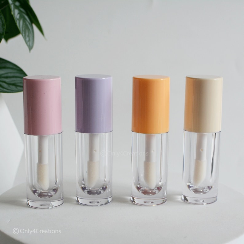 6ml Thick Empty Lip Gloss Wand Tubes Big Brush Lipgloss Etsy
