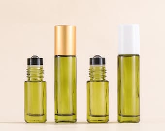 Fles met etherische olie van 5 ml 10 ml Oilve groen glas