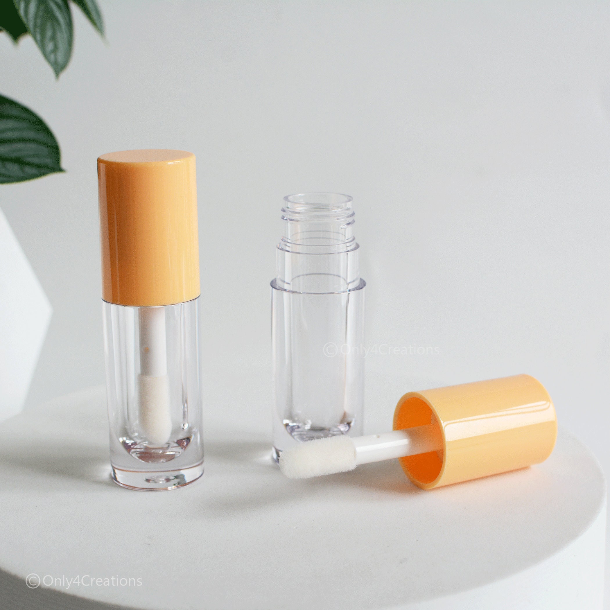 6ml Thick Empty Lip Gloss Wand Tubes Big Brush Lipgloss Etsy