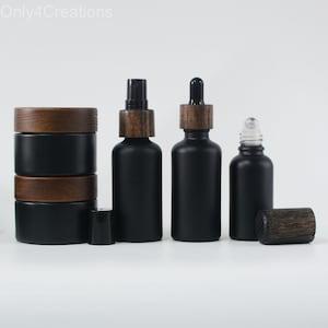 5ml-100ml Bambu Natural + Embalagem Cosmética Fosca Frasco de creme/Frasco de spray/Frasco conta-gotas/Frasco de rolo Atacado