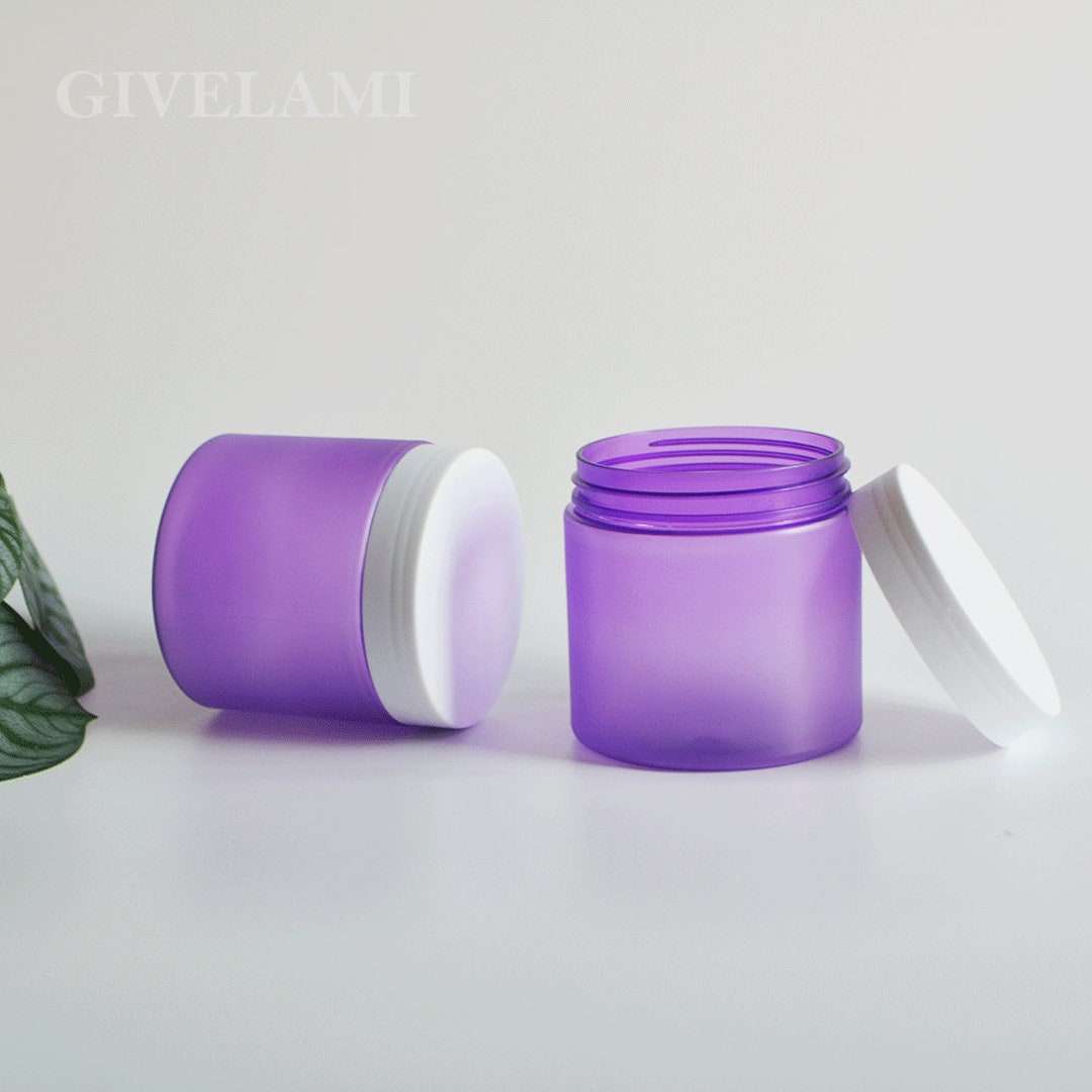 200g Purple Body Butter Bottle Container Plastic Hair Facial Etsy
