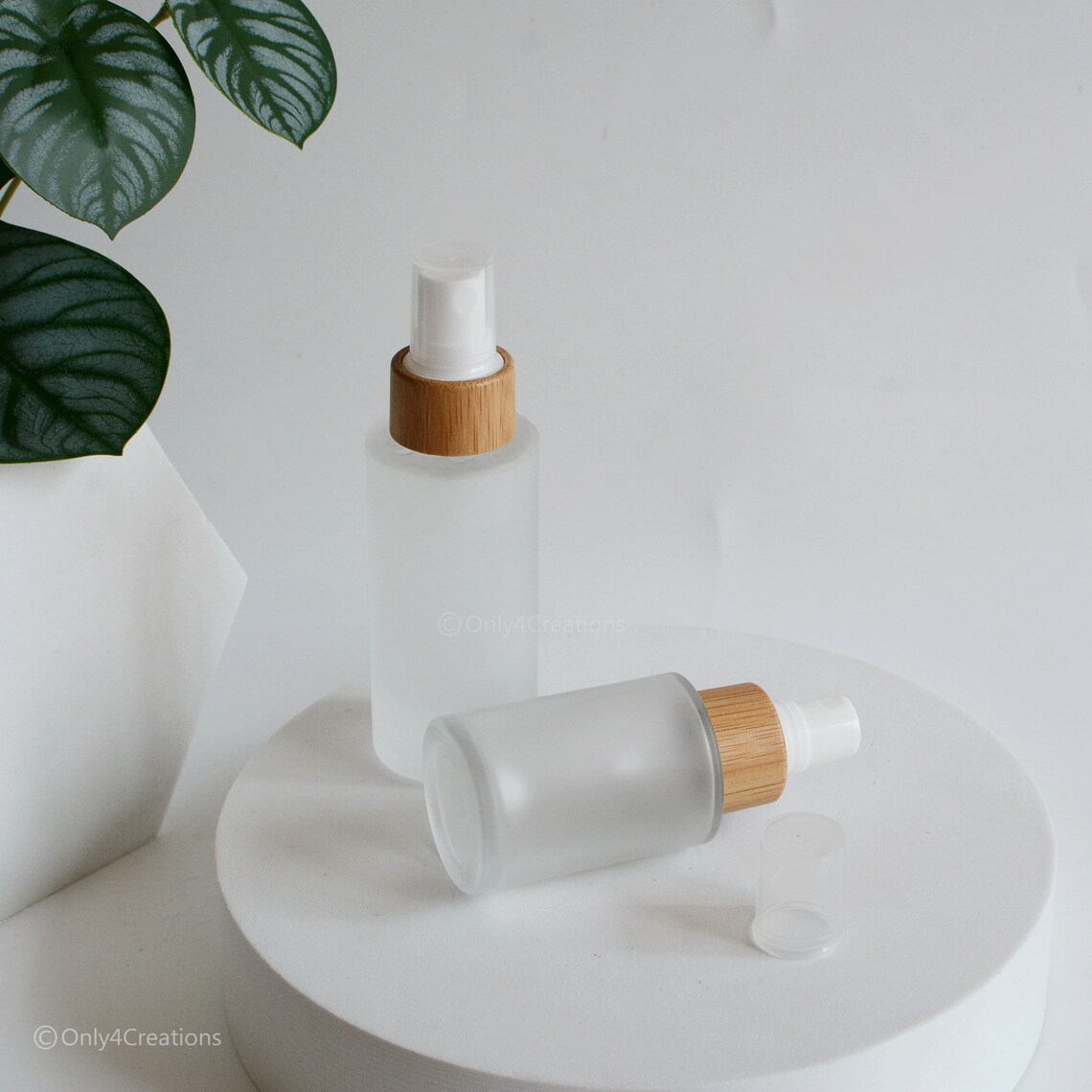 50ml Natural Bamboo Wooden Fine Mist Spray Bottles Frosted Etsy