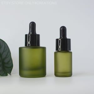 15ml 30ml Essential Serum Herb Oil Dropper Bottle, Natural Bamboo Oilver Green Dropper Pipette Bottle, Wholesale